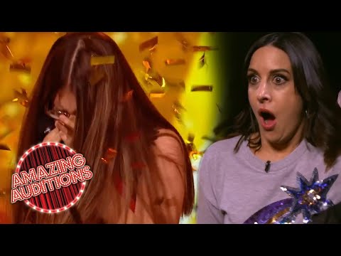 INCREDIBLE 14 Year Old Singer Gets GOLDEN BUZZER! | Amazing Auditions thumbnail from Amazing Auditions