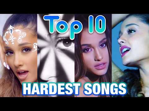 Top 10 Hardest Ariana Grande Songs to Sing! (CHALLENGING VOCALS) thumbnail from Welsh Avenue