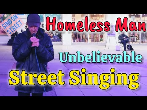 😱Homeless Mans Unbelievable Street Singing🔥Street Singer🍀Boyz II Men - End Of The Road thumbnail from SING ON STREET -...
