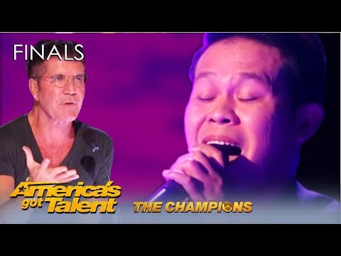 Marcelito Pomoy: SOLO DUET of Beauty and the Beast WOWS Judges But Simon... AGT Champions thumbnail from Talent Recap